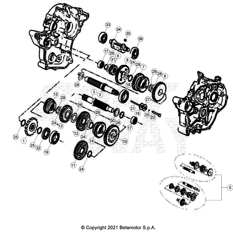 BOÎTE A VITESSES MOTARD RR 2T 50 X 2024 GREY